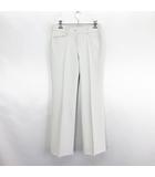  セーヌドゥ SCENE DEUX パンツ ボトムス ブーツカット センタープレス ストレッチ 7 ライトグレー ※EKM