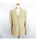 ラルフローレン RALPH LAUREN ジャケット ブレザー テーラード 長袖 シングル 総裏 コットン ツイル 14 185/108A ベージュ ※EKM