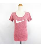 ナイキ NIKE Tシャツ カットソー 半袖 クルーネック DRI-FIT ロゴ S ピンク系 スポーツウェア ※EKM