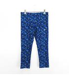 ナイキ NIKE タイツ レギンス スパッツ クロップド 総柄 DRI-FIT ストレッチ M ブルー系 スポーツウェア ※EKM