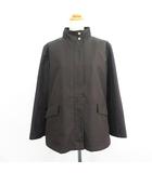 バーバリーゴルフ BURBERRY GOLF ジャケット アウター 長袖 スタンドカラー ジップアップ 裏ノバチェック ライナー付き L ダークブラウン ※EKM