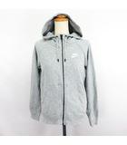 ナイキ NIKE パーカー ジャケット スウェット 長袖 ジップアップ ロゴ S グレー スポーツウェア ※EKM