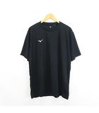 ミズノ MIZUNO Tシャツ カットソー 半袖 クルーネック ロゴ 大きいサイズ 4XL ブラック スポーツウェア ※EKM