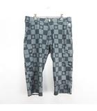 フィラ FILA GOLF カーゴパンツ ボトムス クロップド 総柄 ロゴ ストレッチ L グレー ※EKM