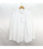 ジーユー GU ピンオックスフォードシャツ 長袖 ボタンダウン コットン XL ホワイト ※EKM