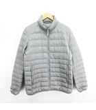 ユニクロ UNIQLO ダウンジャケット アウター 長袖 ジップアップ L グレー ※EKM