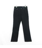  m. マーブルインク パンツ ボトムス ブーツカット 起毛 ストレッチ 3 ブラック ※EKM