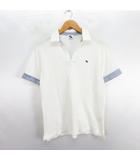 アーノルドパーマー Arnold Palmer ポロシャツ 半袖 スキッパーカラー  ロゴ ストレッチ 3 ホワイト ※EKM