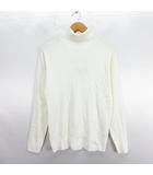 クロッシー CLOSSHI Biz ニット セーター 長袖 タートルネック リブ LL ホワイト ※EKM