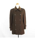 ラルフローレン RALPH LAUREN ピーコート Pコート アウター 長袖 エポーレット ウール混 カシミヤ混 13 ブラウン ※EKM