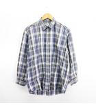 バーバリーズ Burberrys シャツ 長袖 チェック 胸ポケット コットン L グレー系 ※EKM
