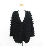 イング INGNI ループニット カーディガン 長袖 Vネック オーバーサイズ M ブラック ※EKM