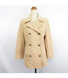 インディヴィ INDIVI ピーコート Pコート アウター 長袖 ウール混 38 ベージュ ※EKM