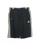 アディダス adidas ジャージ パンツ ボトムス ショート ハーフ ライン ロゴ O ブラック スポーツウェア ※EKM