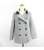 ピーコート Pコート アウター 長袖 ウール混 M グレー ※EKM