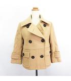 イネド INED ピーコート Pコート アウター 八分袖 ショート丈 ウール混 9 ベージュ ※EKM