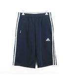 アディダス adidas ジャージ パンツ ボトムス ショート ハーフ ライン ロゴ M ネイビー スポーツウェア ※EKM