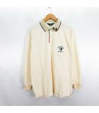 マンシングウェア MUNSINGWEAR Grand Slam ポロシャツ 長袖 ロゴ 刺繍 LL クリーム ※EKM