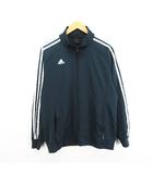 アディダス adidas ジャージ トラックジャケット 長袖 ジップアップ ライン ロゴ O ネイビー スポーツウェア ※EKM