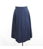 アンタイトル UNTITLED スカート ボトムス ロング丈 タック フレア 2 ネイビー ※EKM
