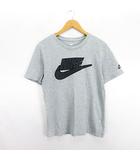 ナイキ NIKE Tシャツ カットソー 半袖 クルーネック ロゴ ワッペン コットン S グレー ※EKM