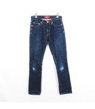 エックスガール x-girl デニム ジーンズ ボトムス スリム ストレート 1 インディゴ ※EKM