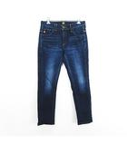 サムシング something NEO JEAN SNS300 デニム ジーンズ ボトムス スタンダードスリム ユーズド加工 ストレッチ 28 インディゴ ※EKM