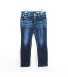 サムシング something SD366 デニム ジーンズ ボトムス スキニー ユーズド加工 ストレッチ 30 インディゴ ※EKM