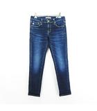 サムシング something SKY37 デニム ジーンズ ボトムス スキニー テーパード ユーズド加工 ストレッチ XS インディゴ ※EKM