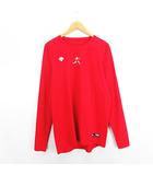 デサント DESCENTE Tシャツ カットソー 長袖 クルーネック Z レッド ベースボールウェア ※EKM