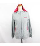 アディダスネオ adidas neo パーカー ジャケット スウェット 長袖 ジップアップ ロゴ L グレー スポーツウェア ※EKM