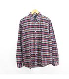 ラルフローレン RALPH LAUREN シャツ 長袖 ボタンダウン チェック ロゴ コットン L マルチカラー ※EKM