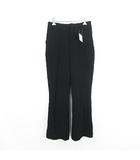 アースミュージック&エコロジー EARTH MUSIC & ECOLOGY パンツ ボトムス ブーツカット フレア センタープレス ストレッチ M ブラック ※EKM