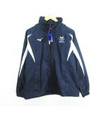 ミズノ MIZUNO 32JE755014 ジャケット ブレスサーモウォーマーシャツ 長袖 ジップアップ ロゴ 裏起毛 M ディープネイビー×ホワイト スポーツウェア ※EKM