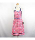 エマニュエル ウンガロ Emanuel Ungaro paris エプロン 総柄 ロゴ ハート コットン レッド系 ※EKM