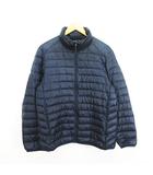 ユニクロ UNIQLO ダウンジャケット アウター 長袖 ジップアップ L ネイビー ※EKM