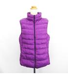 ユニクロ UNIQLO ダウンベスト アウター ジップアップ ウルトラライトダウン XL パープル ※EKM