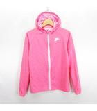 ナイキ NIKE ラッシュガード 長袖 フード ジップアップ ロゴ M 150 ピンク ※EKM