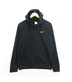 ナイキ NIKE パーカー ジャケット 長袖 ジップアップ ロゴ サーモフィット 裏フリース M ブラック スポーツウェア ※EKM