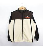 ルコックスポルティフ le coq sportif GOLF COLLECTION ダウンジャケット アウター 長袖 ジップアップ 切替 ロゴ L ブラウン×ベージュ×ブラック ※EKM