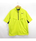 ナイキゴルフ NIKE GOLF ジャケット 半袖 プルオーバー ロゴ STORM-FIT 裏メッシュ XL イエロー ※EKM