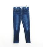 サムシング something SKY06 デニム ジーンズ ボトムス スキニー ローライズ ユーズド加工 ストレッチ 28 インディゴ ※EKM