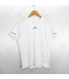 アディダス adidas running Tシャツ カットソー 半袖 クルーネック ロゴ O ホワイト スポーツウェア ※EKM
