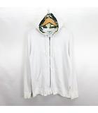 ビラボン BILLABONG パーカー ジャケット スウェット 長袖 ジップアップ ロゴ L ホワイト ※EKM