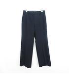 プラステ PLST パンツ ボトムス ブーツカット ウール混 ストレッチ S ネイビー ※EKM
