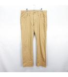 503ST パンツ ジーンズ ボトムス ストレート 麻混 ストレッチ 33 ベージュ ※EKM