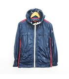 エーグル AIGLE ジャンパー ブルゾン ウィンドブレーカー 長袖 フード ジップアップ ライン ロゴ XS ネイビー ※EKM