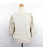 ラウンジドレス ガリャルダガランテ Loungedress GALLARDAGALANTE ニット セーター 九分袖 モックネック F ベージュ ※EKM