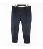 コムサイズム COMME CA ISM イージーパンツ テーパード スラックス ゴムウエスト 紺 ネイビー ボトムス M