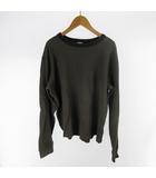 オールドネイビー OLD NAVY ロンTシャツ 長袖 サーマル チャコールグレー 袖タグ M 90’S 00’S ヴィンテージ コットン トップス